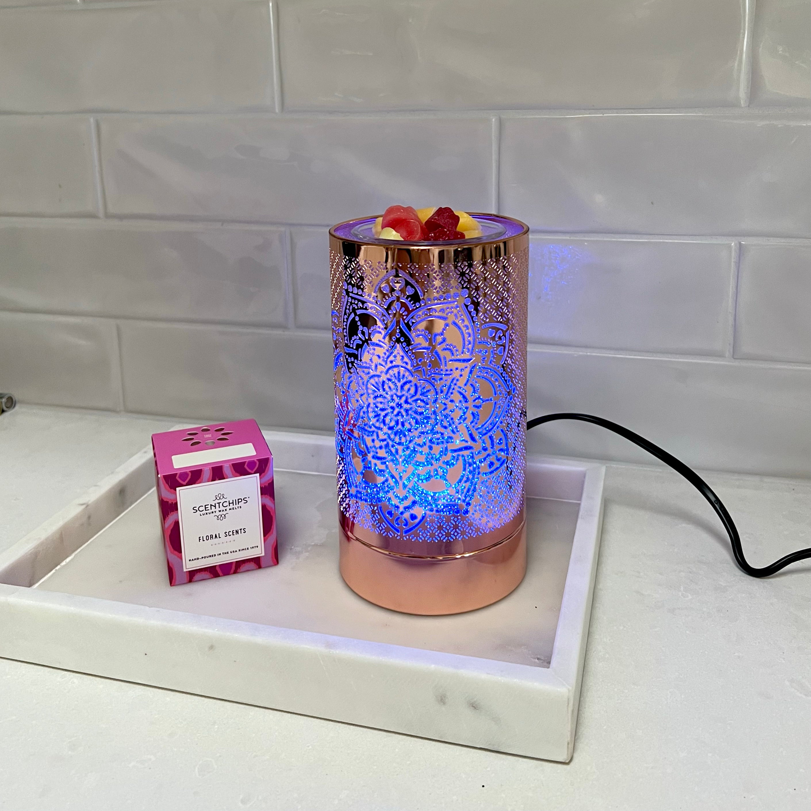 Mandala - Rose Gold LED Warmer