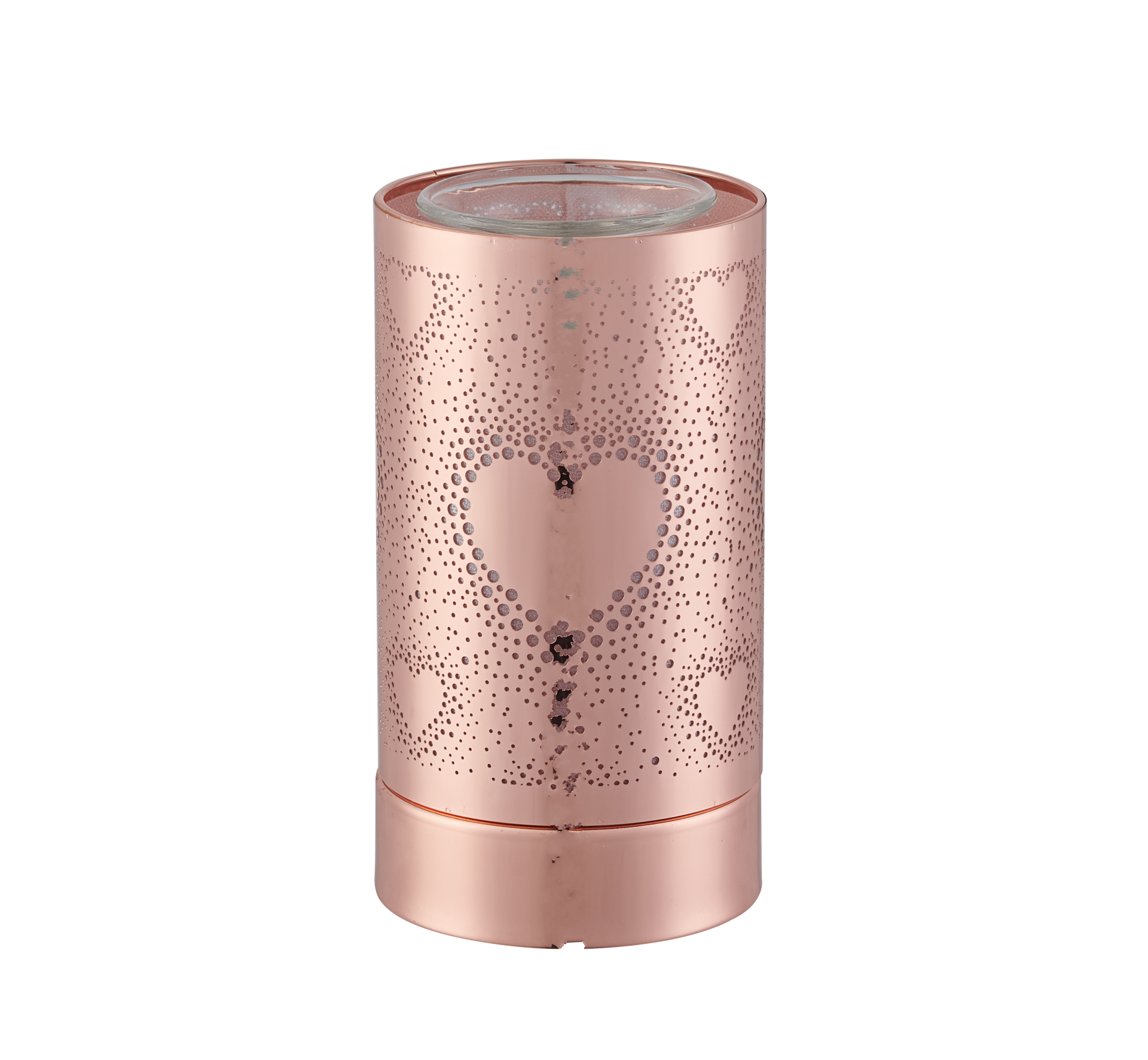 WARMER OF THE MONTH Rose Gold Heart LED Warmer