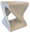 Twisted Square SH150279 - 4 inches Tall Tealight warmer. (White)