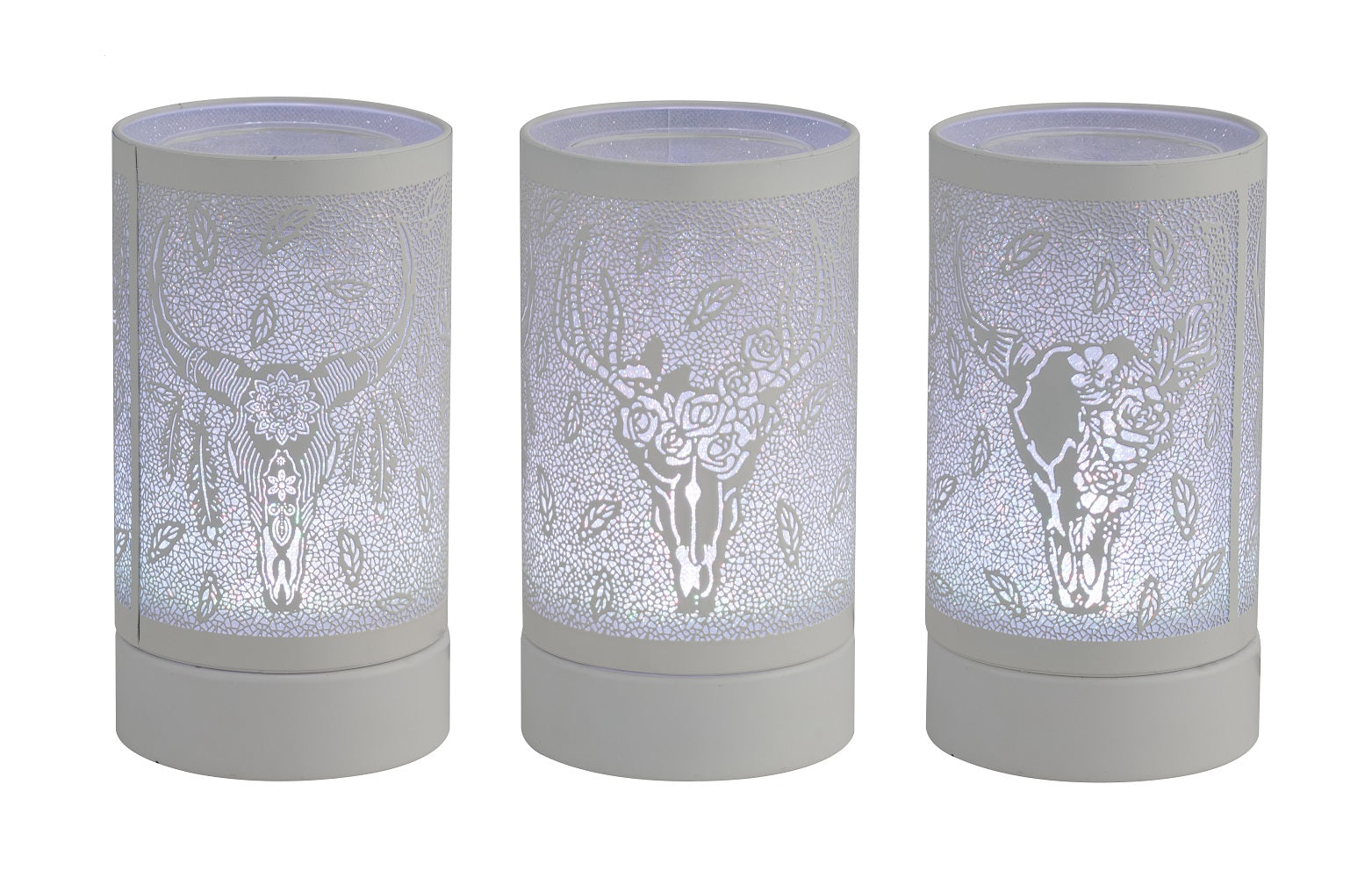 White Cow Skulls - LED Warmer