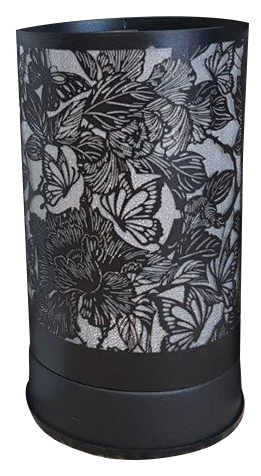 Butterfly and Roses - Black Touch Warmer Lantern